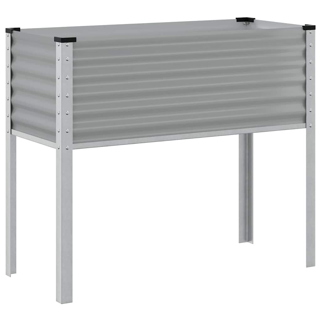 Jardinera De Acero Gris 100x45x90 Cm_0