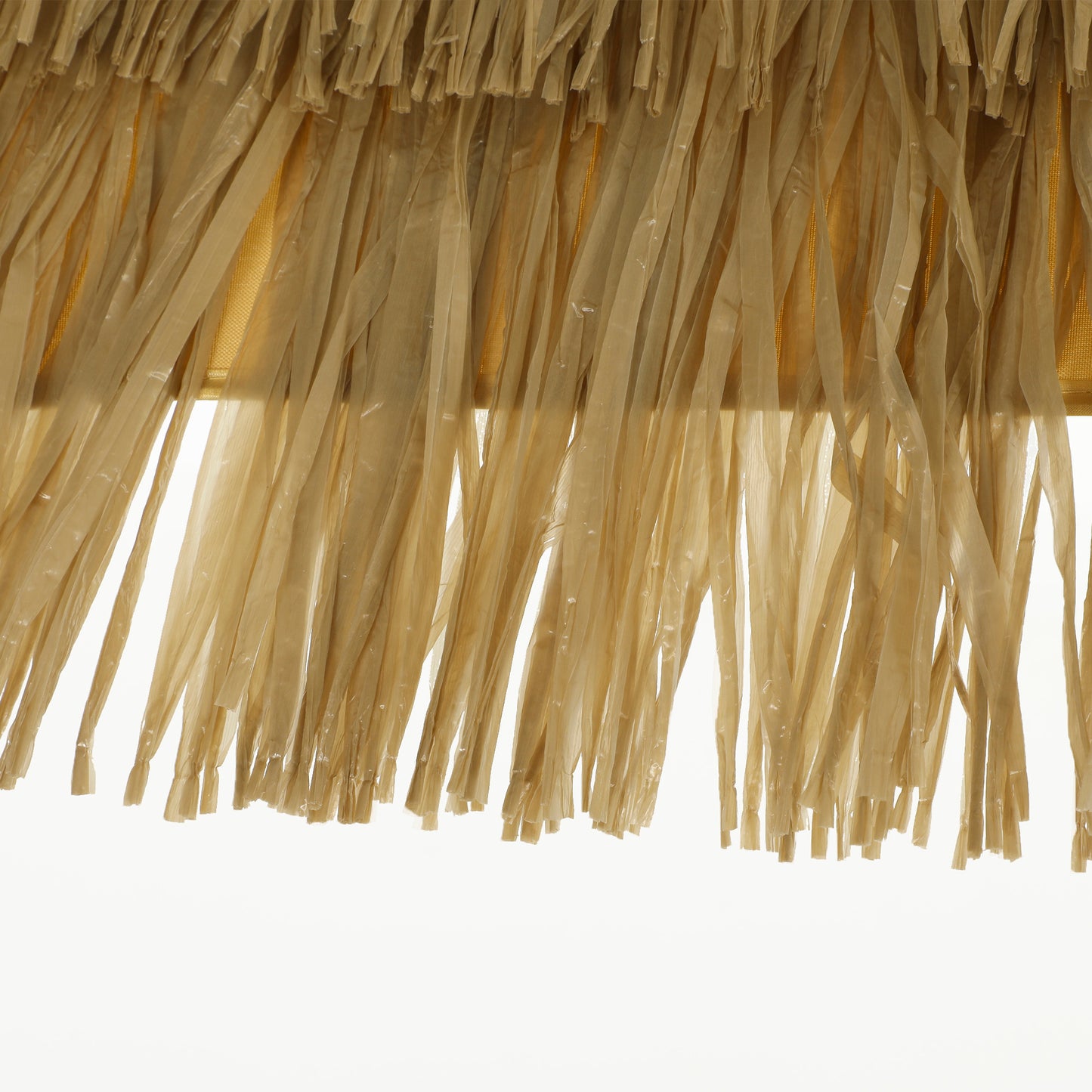 Outsunny Sombrilla De Playa Con Flecos De Paja Ø178 Cm Inclinación Marrón Claro_4