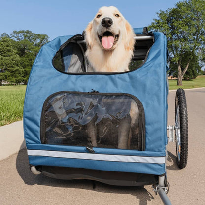 Petsafe Remolque De Bicicleta Para Perros Happy Ride L Azul_3
