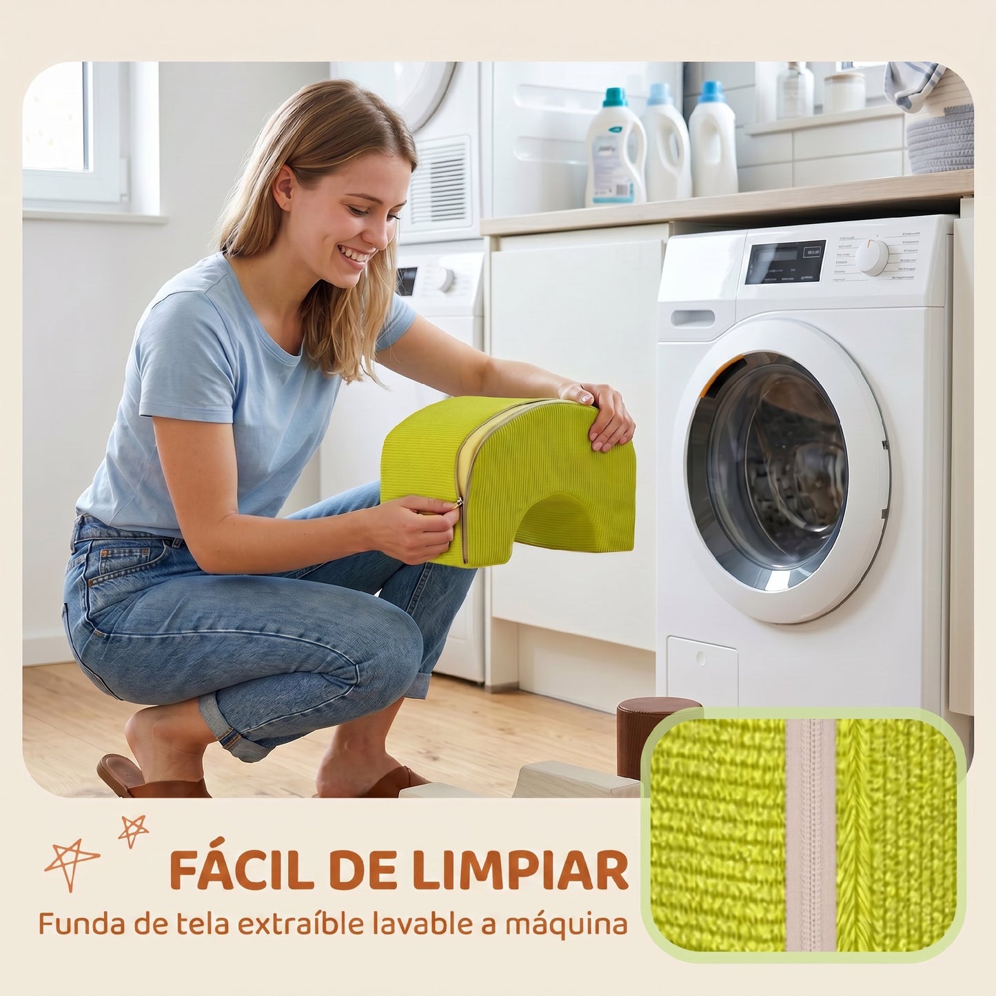 Aiyaplay Juego De 5 Bloques De Espuma Para Niños Base Antideslizante 3-6 Años_5