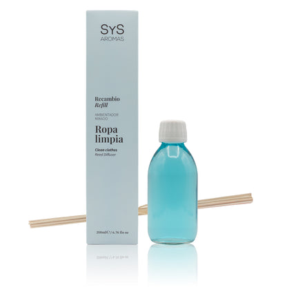Recambio Mikado de Ropa Limpia Origins SYS Aromas 200 ml | Con Palos | Aroma Fresco y Relajante_0