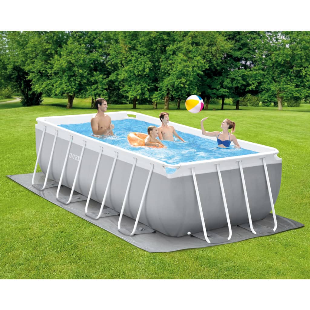 Intex Conjunto De Piscina Rectangular Prism Frame 400x200x122 Cm_1