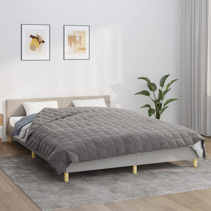 Vidaxl Manta Con Peso Tela Gris 200x230 Cm 9 Kg_1