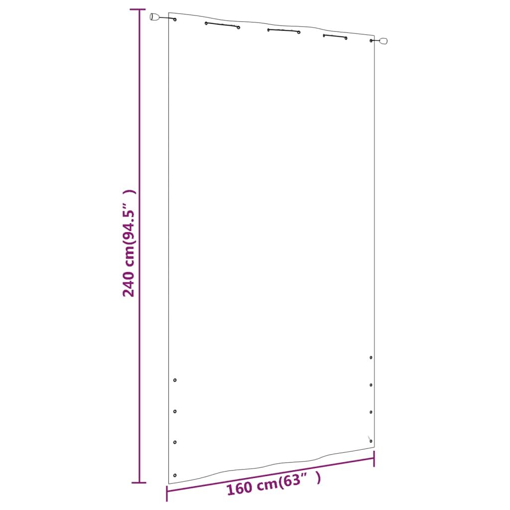 Vidaxl Toldo Para Balcón De Tela Oxford Azul 160x240 Cm_4