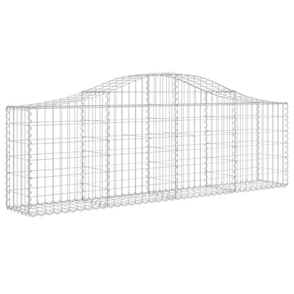Cestas De Gaviones 10 Uds Forma De Arco Hierro 200x30x60/80 Cm_2