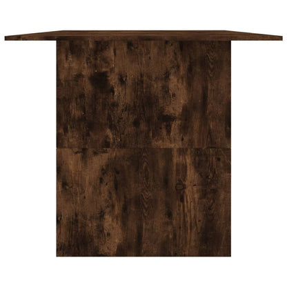Mesa De Comedor Madera De Ingeniería Roble Ahumado 180x90x76 Cm_3