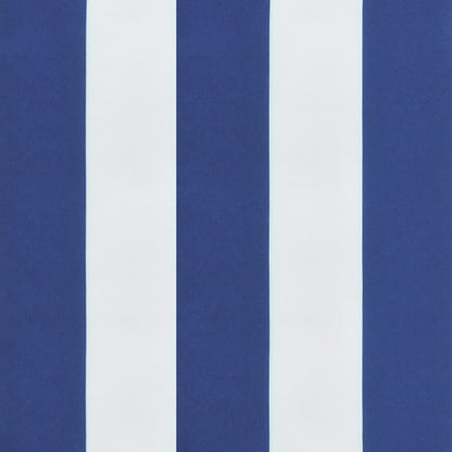 Vidaxl Cojín Para Banco Jardín Tela A Rayas Azul Y Blanco 200x50x7 Cm_5