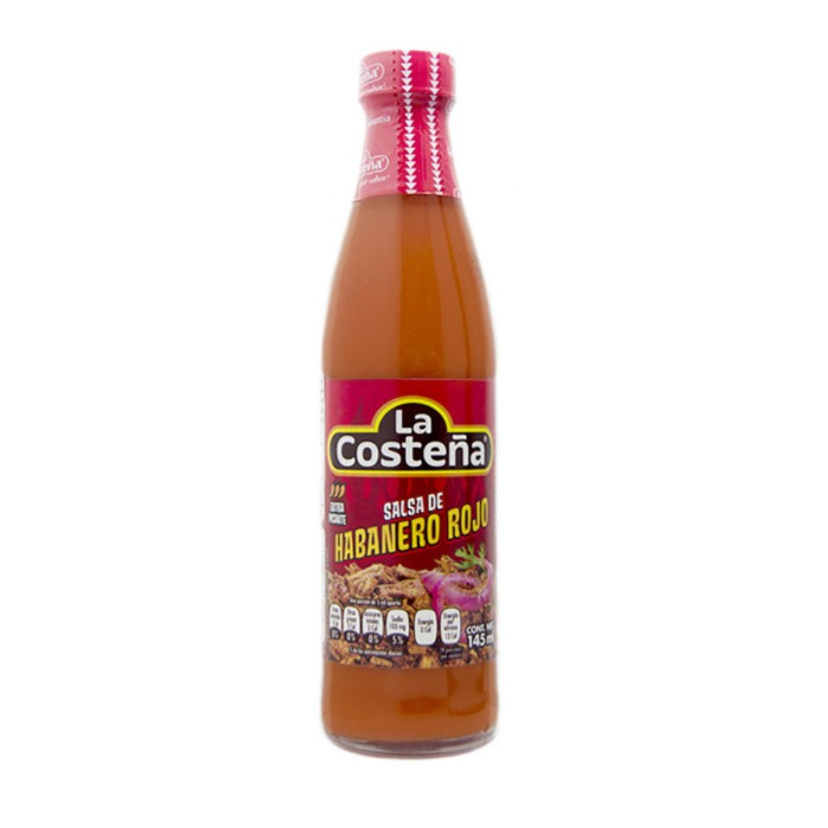 Salsa de habanero rojo La costeña 145ml