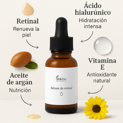 Sérum Facial Retinal 30 Ml | Renovador Y Antiedad | M&on Naturals_2