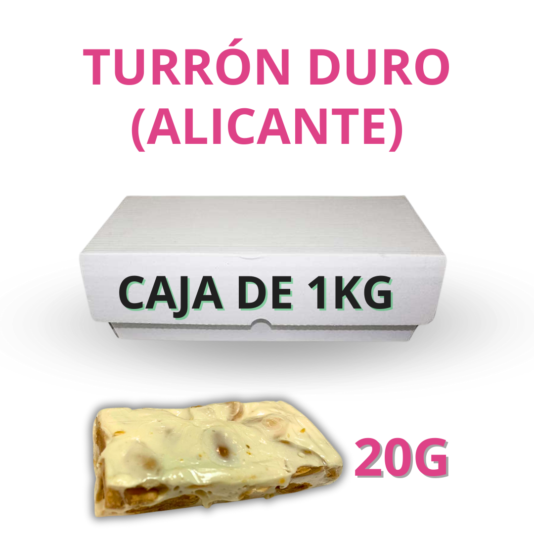 Turrón Duro En Porciones De 20g A Granel - Caja De 3kg_0