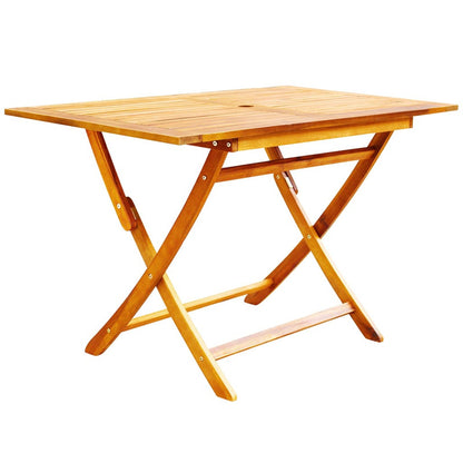 Vidaxl Set Comedor De Jardín Plegable 7 Piezas Madera Maciza De Acacia_5