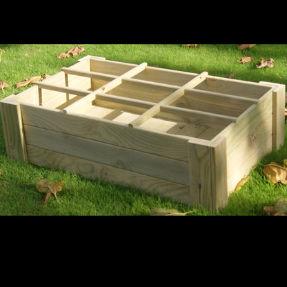 Cajón De Cultivo Vidahu  Suelo Con Separadores Vidahuerto 100x60x27cm.