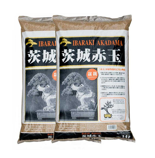 2 Sacos Akadama Ibaraki Hard Quality 14 L Grano Medio 3-6 Mm_0