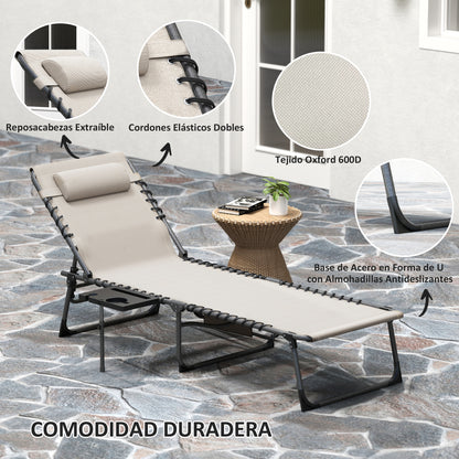 Outsunny Tumbona Plegable_4