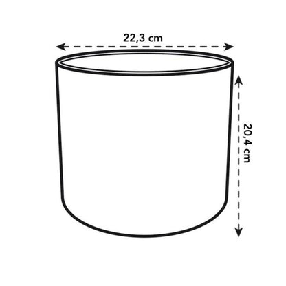 Macetero reciclado Ocean Round Elho verde pacífico 16 cm