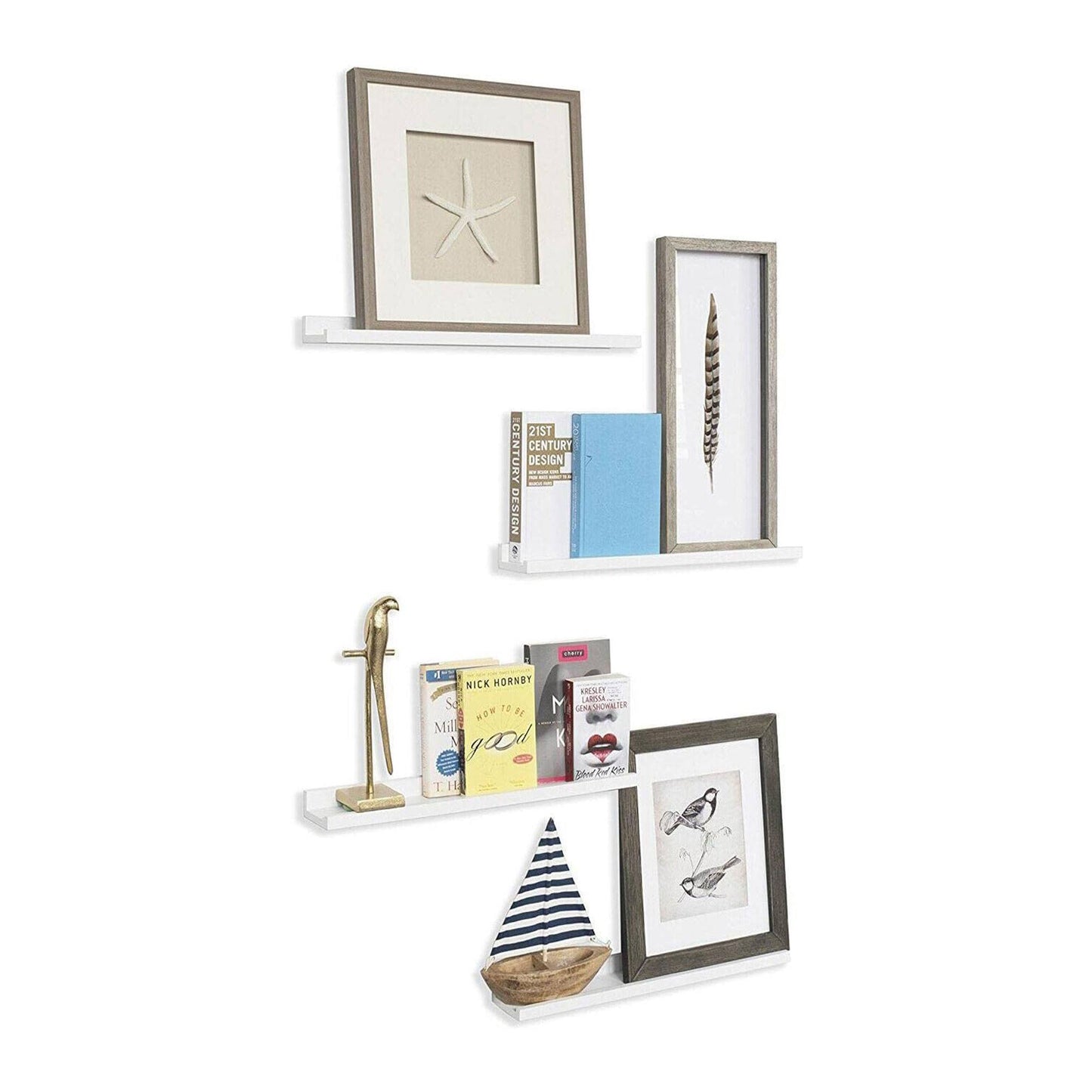 Well Home Estanteria De Pared Grande Color Blanco 77x10x4cm