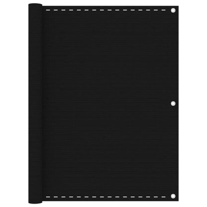 Vidaxl Toldo Para Balcón Hdpe Negro 120x400 Cm_0