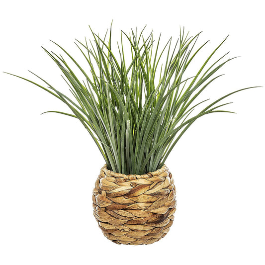 Maceta Decorativa Trenzada De Hojas De Jacinto Y Planta Decorativa_0