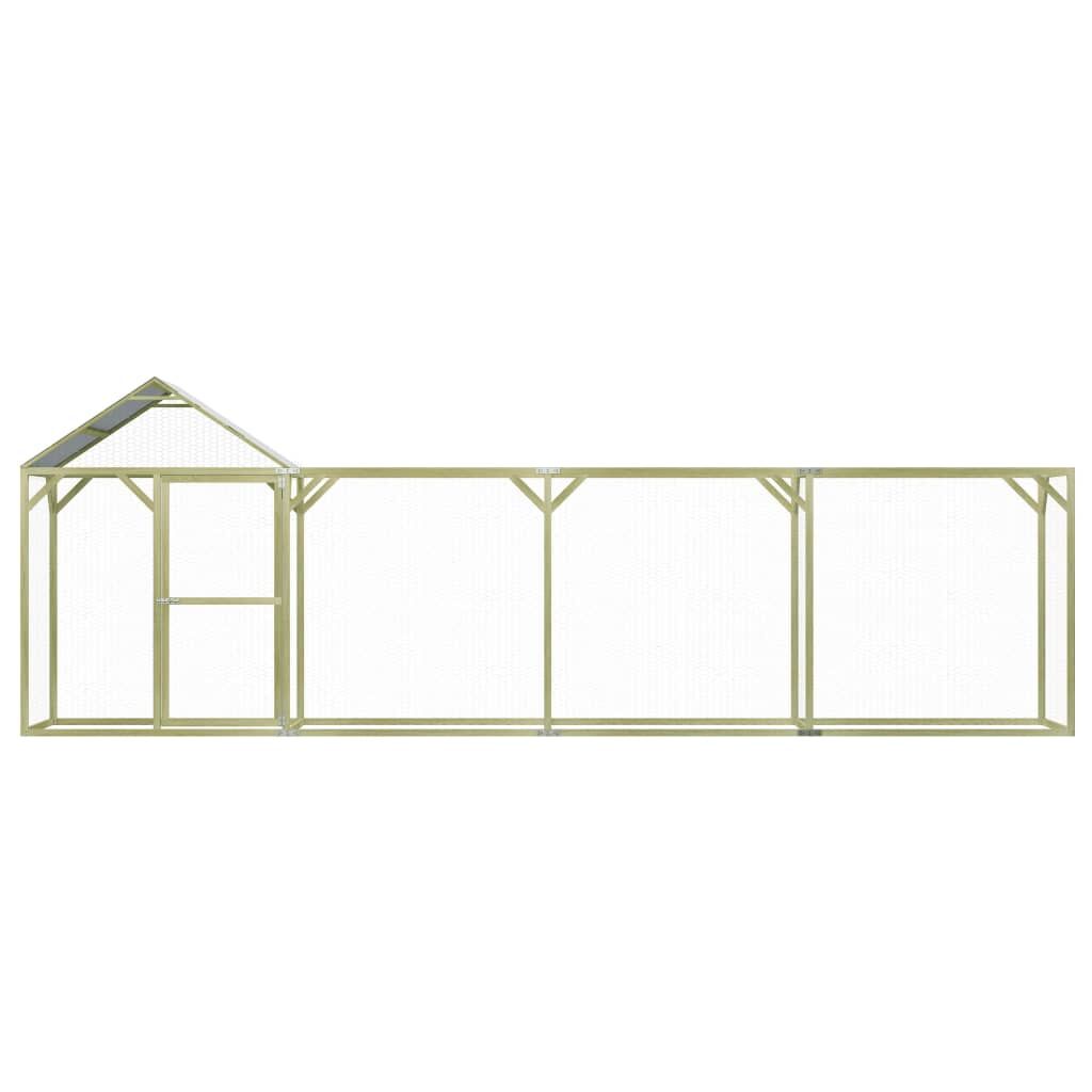 Vidaxl Gallinero De Madera De Pino Impregnada 6x1,5x2 M_1