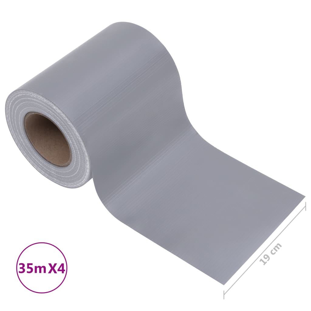Paneles De Privacidad 4 Uds Pvc Gris Claro Mate 35x0,19 M / Vetonek_5