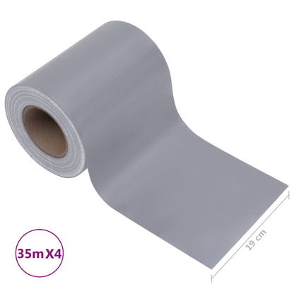 Paneles De Privacidad 4 Uds Pvc Gris Claro Mate 35x0,19 M / Vetonek_5