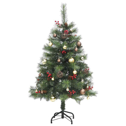 Vidaxl Árbol De Navidad Artificial Con Bisagras 150 Led Y Bolas 150 Cm_3