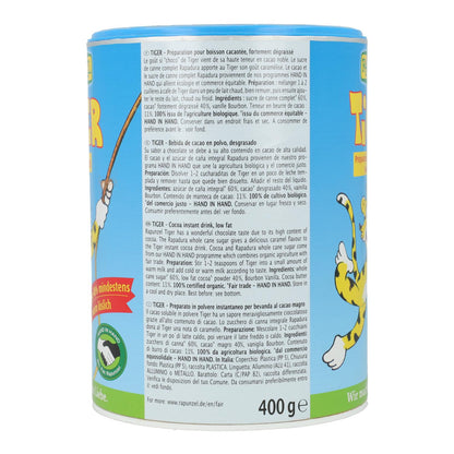 Cacao soluble Tiger Rapunzel, 400 g