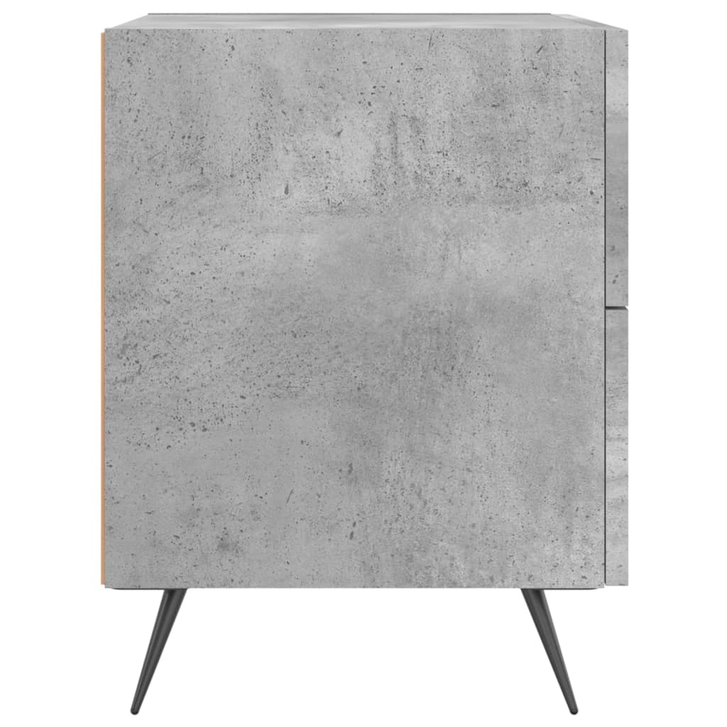 Mesita De Noche Madera Ingeniería Gris Hormigón 40x35x47,5 Cm_3