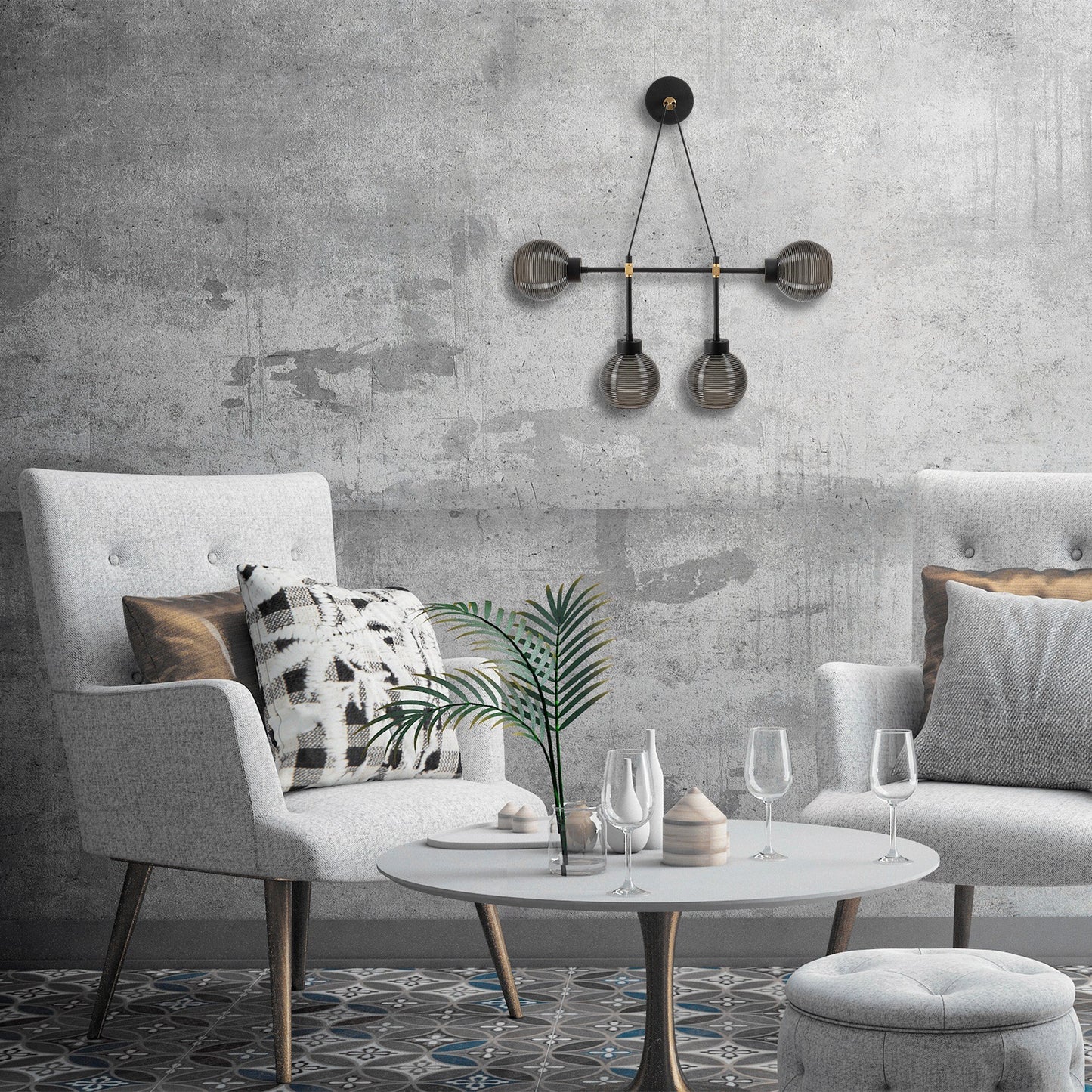 Aplique De Pared, Metal , Negro

humo, 78x15x65, Casquillo E 27 Max 40 W_4