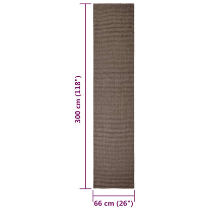 Vidaxl Alfombra De Sisal Natural Marrón 66x300 Cm_2