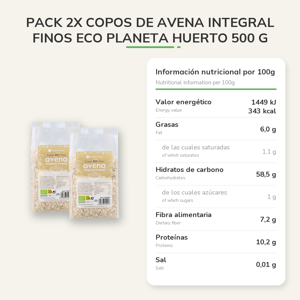 Información nutricional