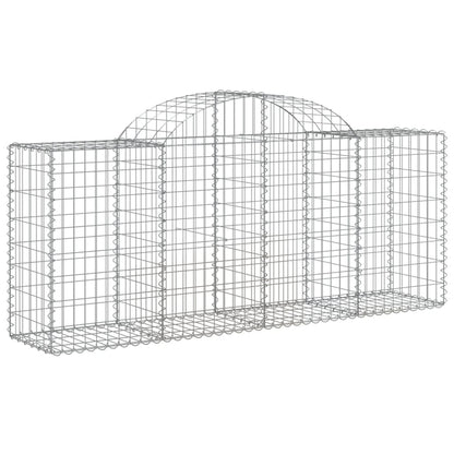 Cestas De Gaviones 12 Uds Forma De Arco Hierro 200x50x80/100 Cm_2