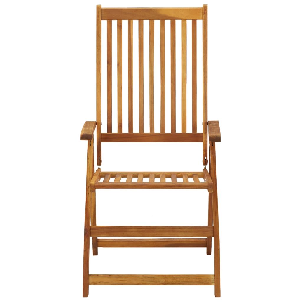 Vidaxl Sillas De Jardín Plegables Y Cojines 8 Uds Madera Maciza Acacia_3