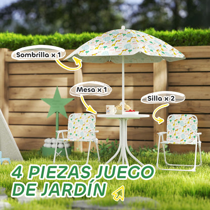 Aiyaplay Conjunto De Mesa Y Sillas Infantil De Jardín De 4 Piezas_3