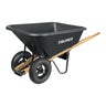 Carretilla Plástica Con Doble Llanta Neumática - 175 L