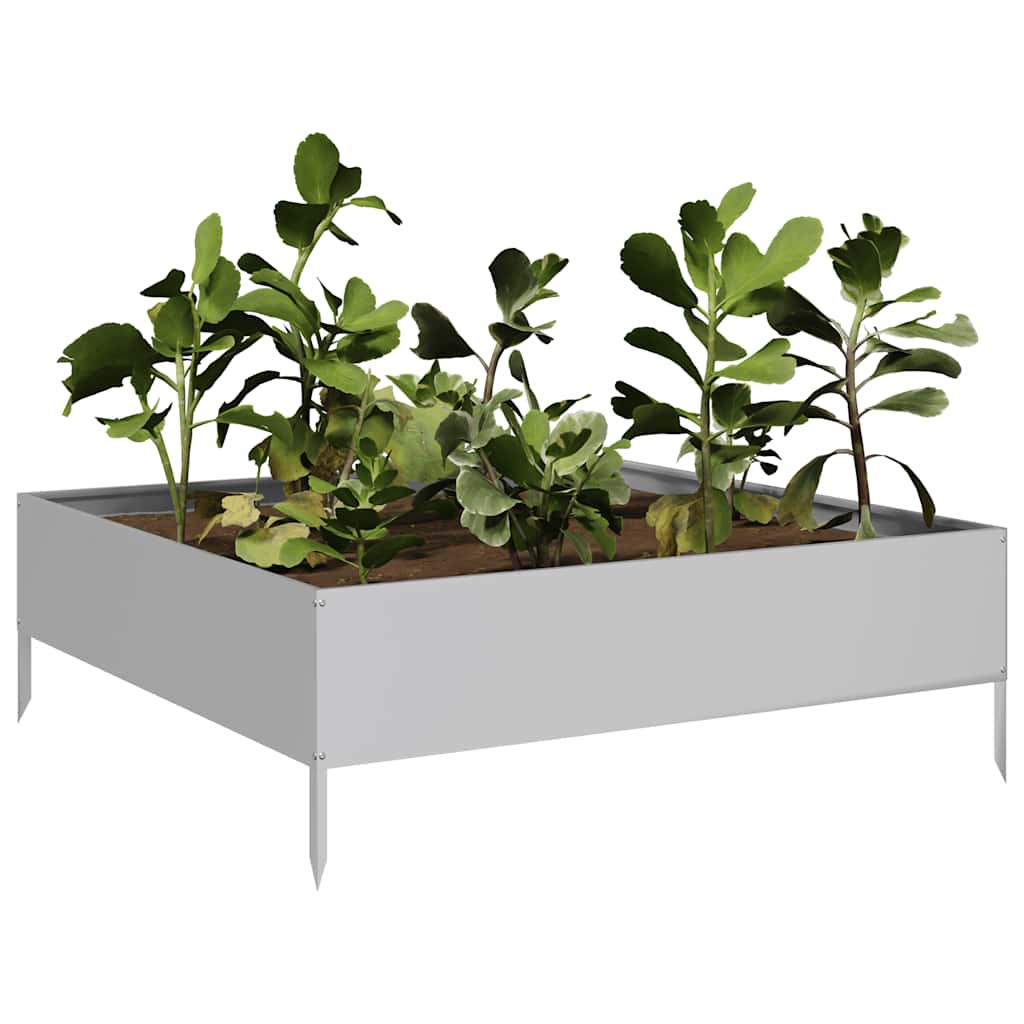 Jardinera De Acero Galvanizado 100x100x33,5 Cm_2