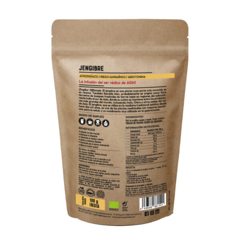 Jengibre En Polvo Raw Sin Gluten Bio 100g_1