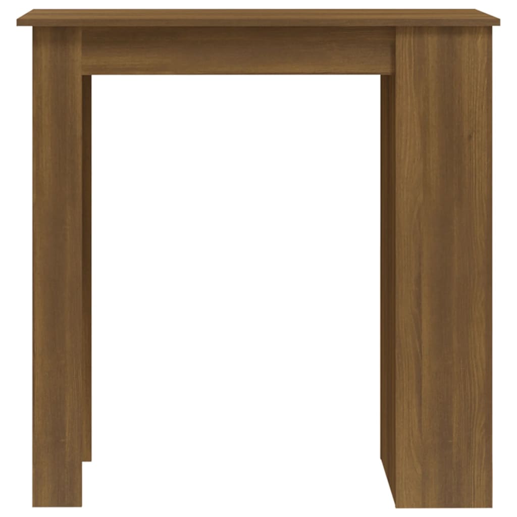Mesa Alta Con Estante Marrón Roble 102x50x103,5 Cm_3