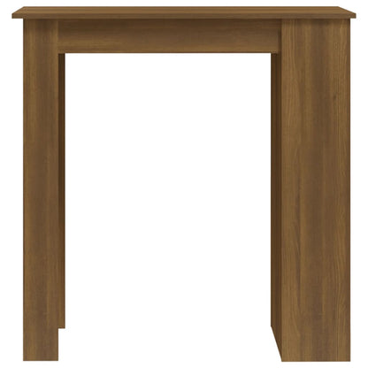 Mesa Alta Con Estante Marrón Roble 102x50x103,5 Cm_3