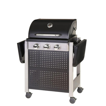 Barbacoa Gas 3 Quemadores Birgitt Acero 52 X 126 X 110 Cm Ldk Garden