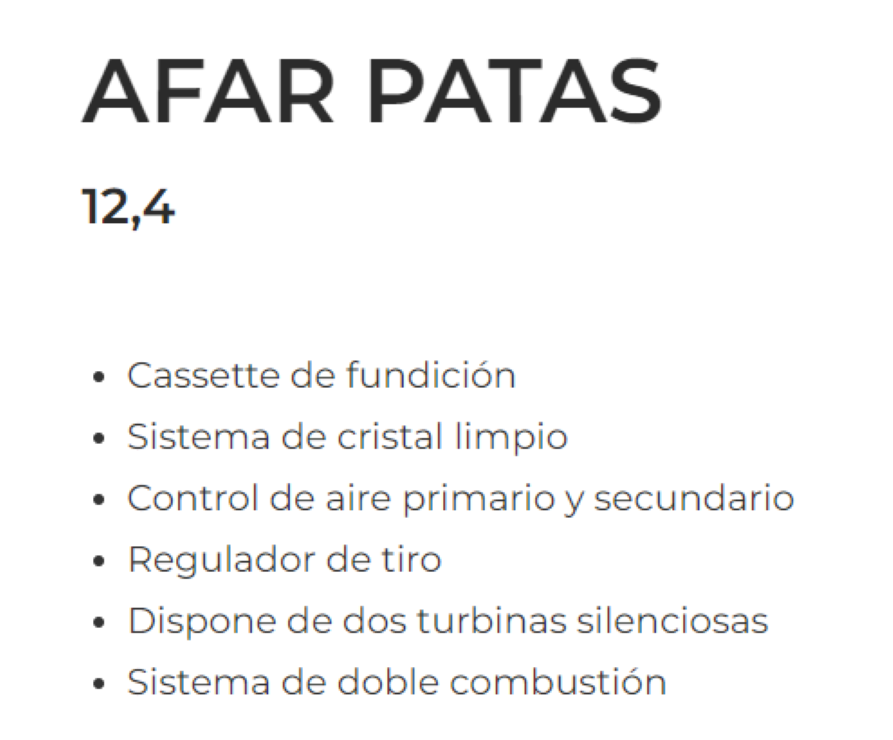 Bricosol Estufa De Leña Ferlux Modelo Afar Patas_1