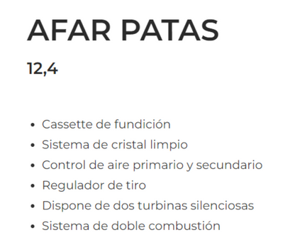 Bricosol Estufa De Leña Ferlux Modelo Afar Patas_1