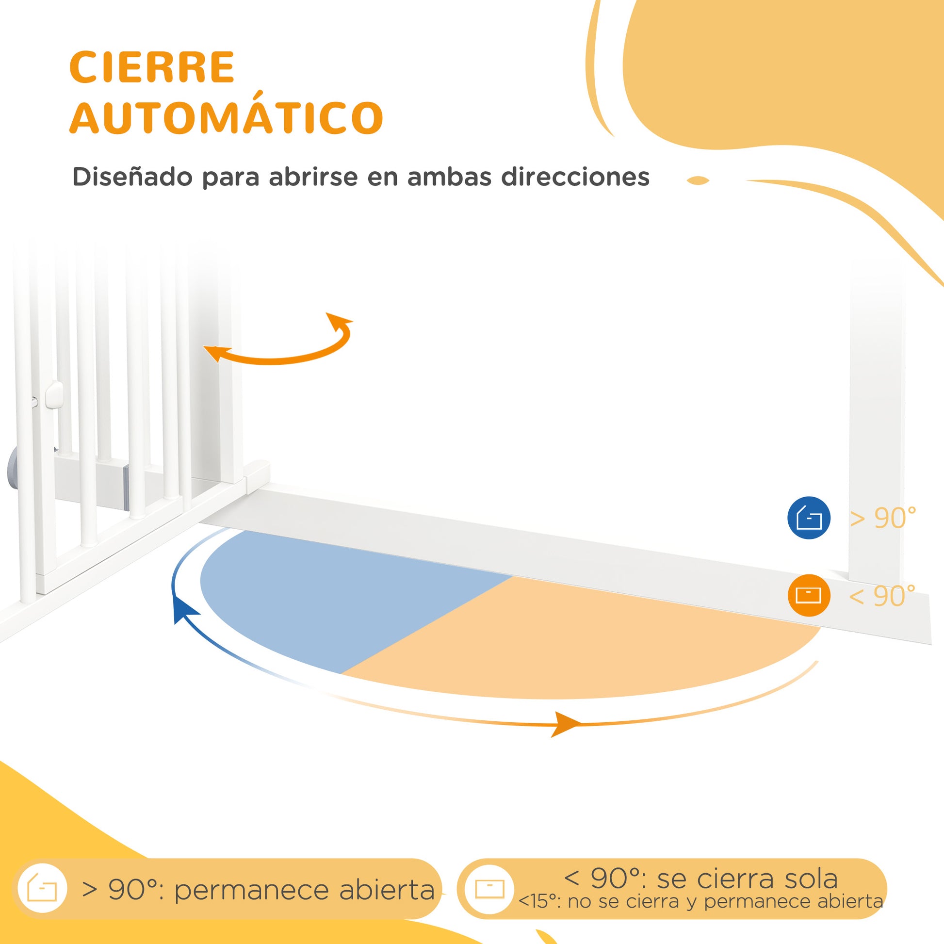 Pawhut Barrera De Seguridad Para Perros Con 1 Puerta Pequeña 74-101x104_4