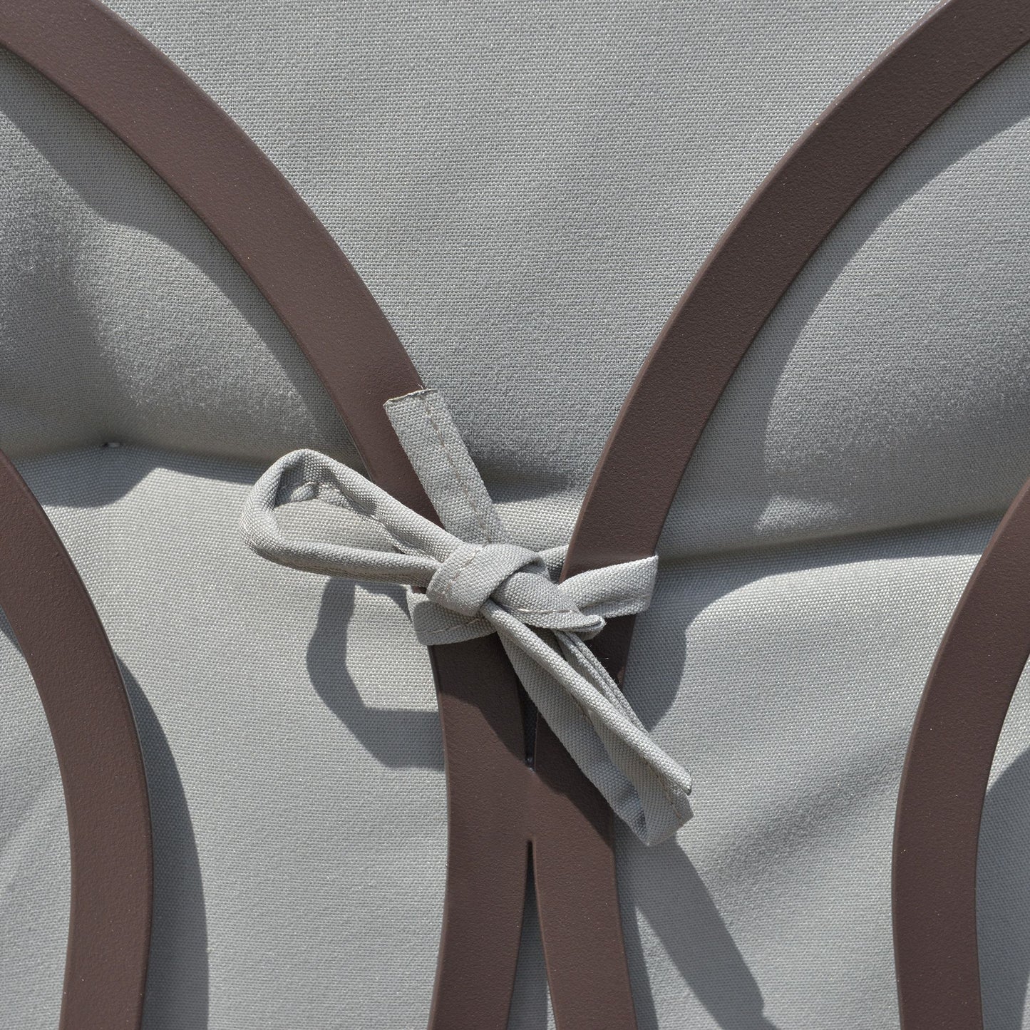 Outsunny Columpio De Jardín 3 Plazas Techo 2 Cojines 116x206x183cm Gris_4