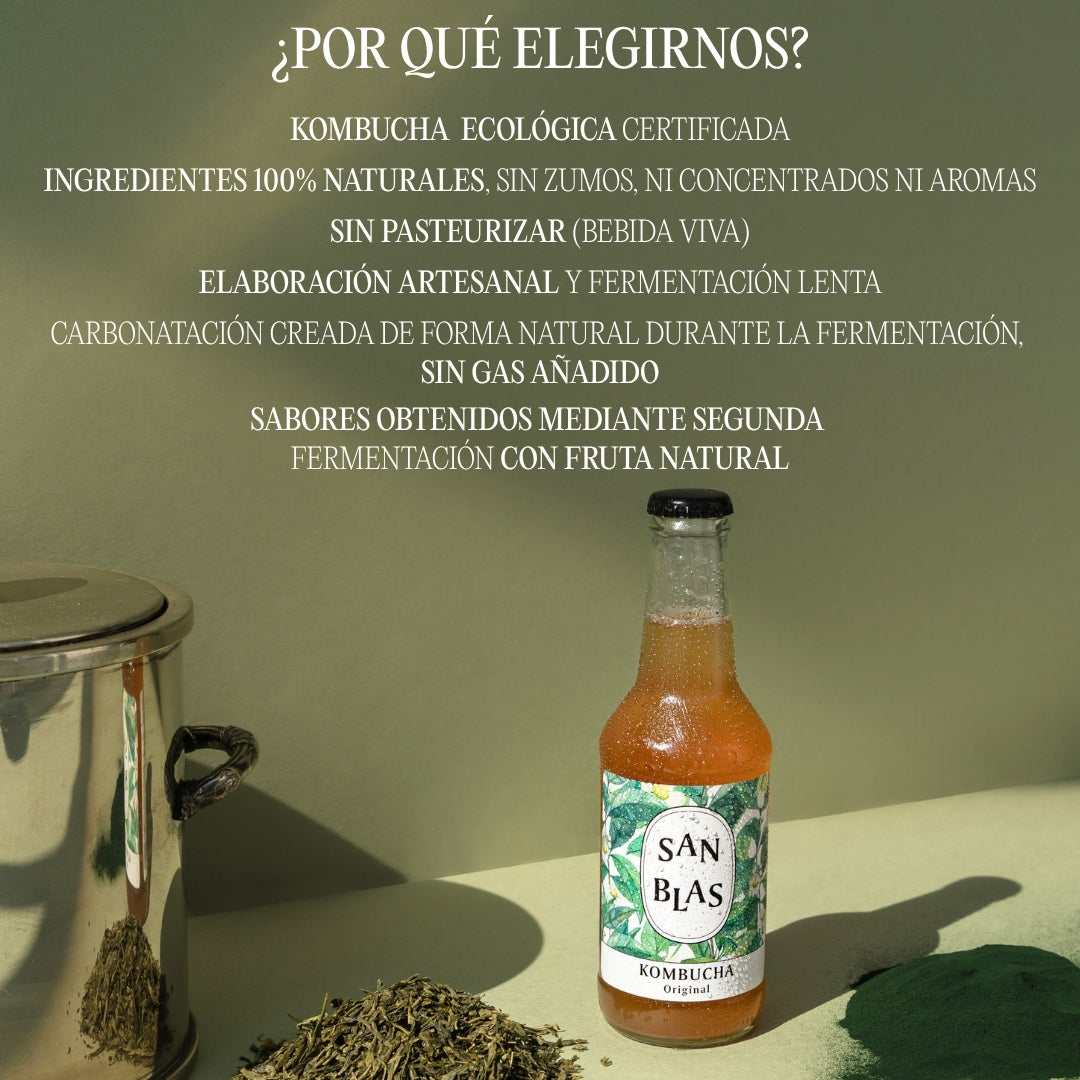 Kombucha Ecologica Artesana | Pack 12 Botellas X 250 Ml | Sin Pasteurizar | Original + Limón Y Jengibre_4