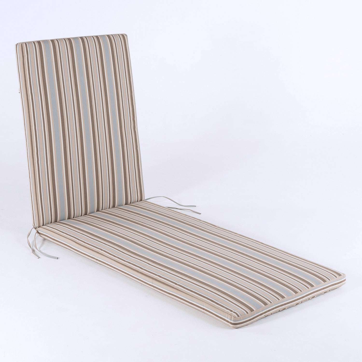 Cojín Para Tumbona De Jardín Color Lux Estampado A Rayas, Tamaño 196x60x5 Cm, Repelente Al Agua, Desenfundable_2