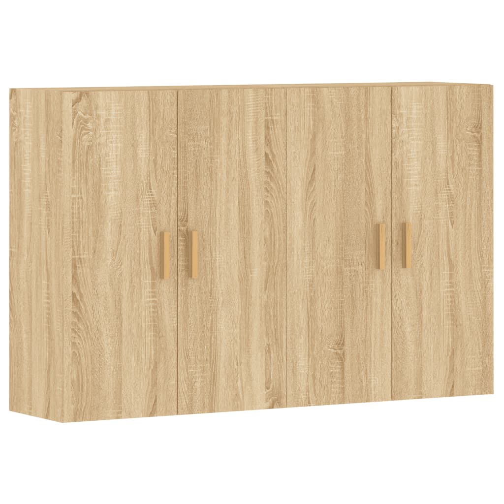 Armarios De Pared 2 Uds Madera De Ingeniería Roble Sonoma_1
