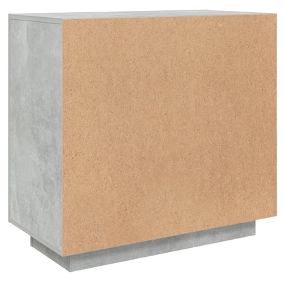 Aparador De Madera Contrachapada Gris Hormigón 80x40x75 Cm / Vetonek_3