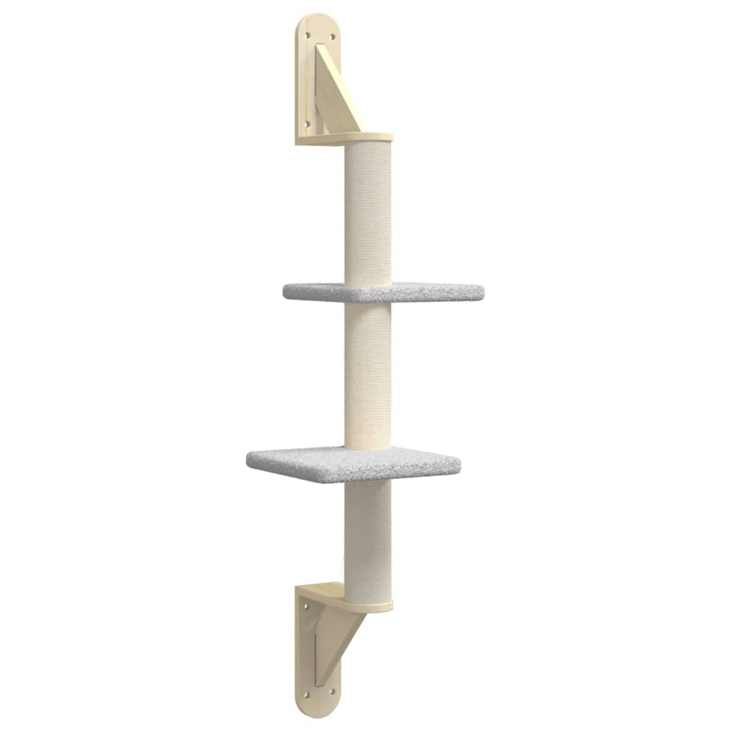 Árbol Rascador Para Gatos De Pared Gris Claro 108 Cm_0
