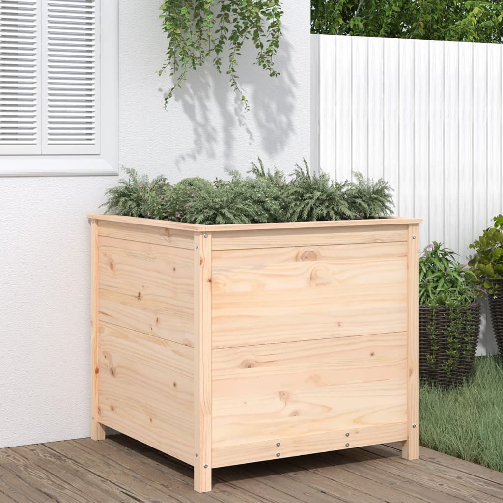 Jardinera Madera Maciza De Pino 82,5x82,5x78 Cm_1